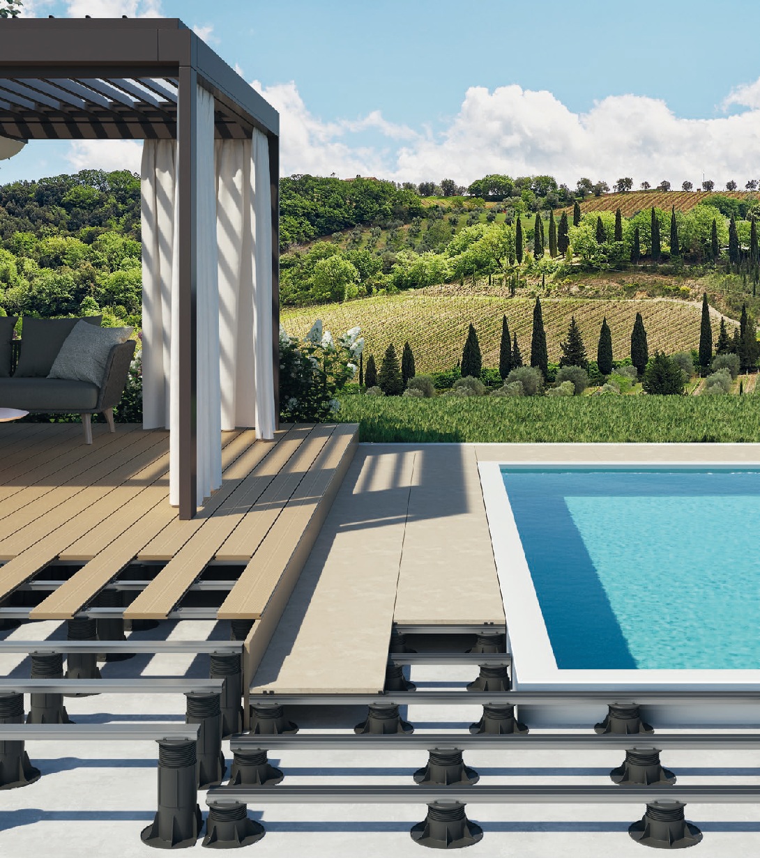 płytki tarasowe na legarach montaż płytek na listwach układanie płytek na legarach na tarasie.jpg